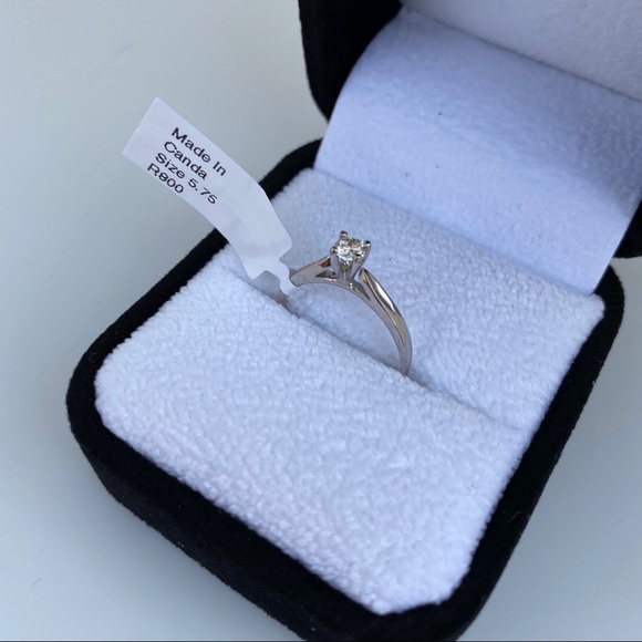 SOLD|0.22ct. Diamond 10K Gold Engagement Ring - Picture 2 of 7